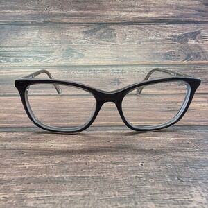 Nine West NW635S Black Glitter Cat Eye Eyeglasses Frames 54-17-135 014 Womens